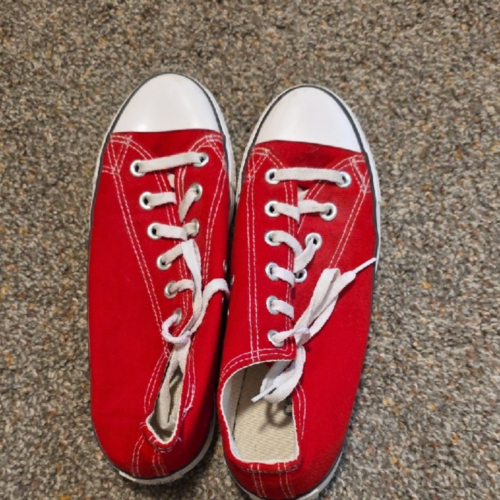 Classic Red Canvas Sneakers